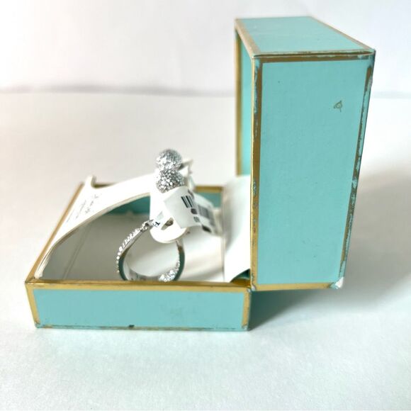 Jenni Park Swarovski Silver Tone Round And Hoop Set - Picture 6 of 14